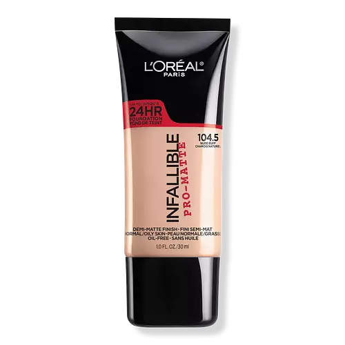 L'Oreal Infallible Pro-Matte Liquid Longwear Foundation 104.5 Nude Buff