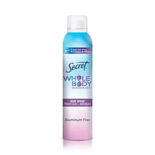 Secret Whole Body Aluminum Free Deodorant Spray Fresh Lilac & Waterlily