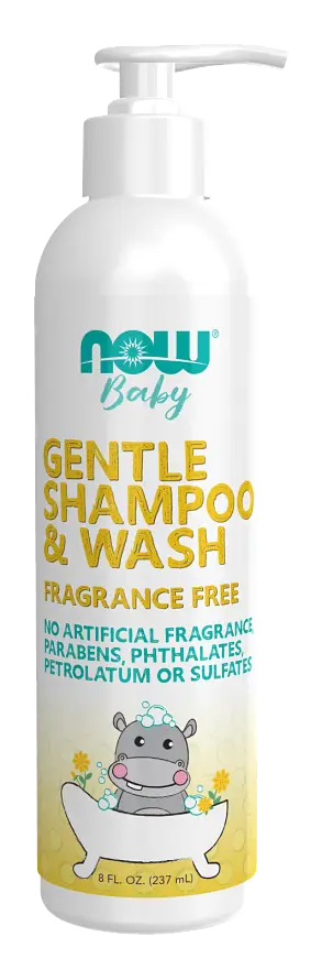 Now Solutions Gentle Baby Shampoo & Wash Fragrance Free