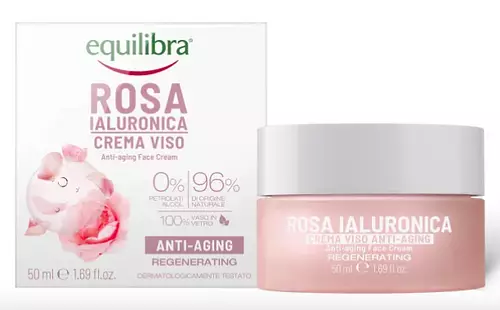 Equilibra Rose Anti-Aging Face Cream With Hyaluronic Acid
