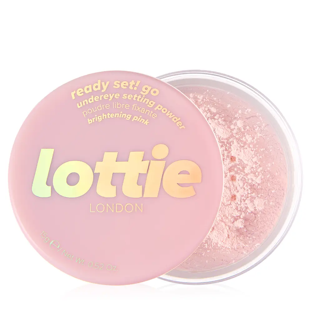 Lottie London Ready Set! Go Setting Powder Brightening pink