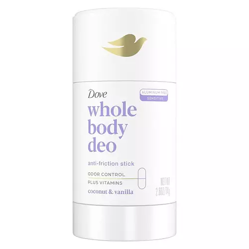 Dove Whole Body Deodorant Anti-Friction Stick Coconut & Vanilla