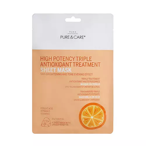 Puca – Pure & Care High Potency Triple Antioxidant Treatment Sheet Mask