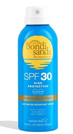 bondi sands SPF 30 Fragrance Free Sunscreen Aerosol Mist