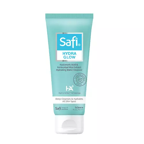 Safi Hydra Glow HA3 Hyaluronic Acid and Fermented Rice Extract Hydrating Water Cleanser