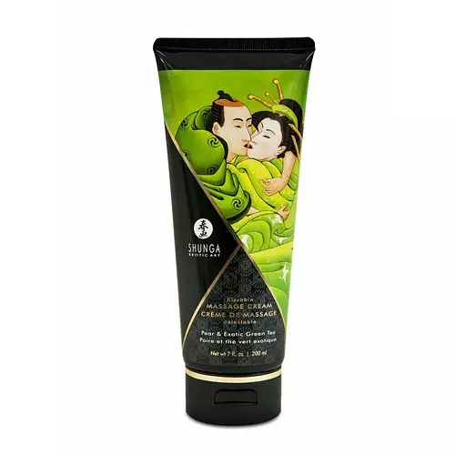 Shunga Kissable Massage Cream Pear & Exotic Green Tea