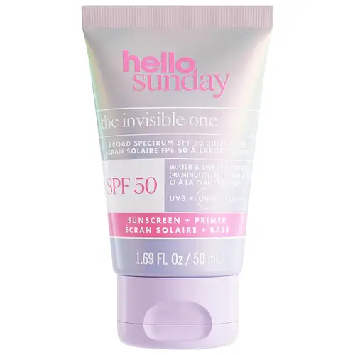 Hello Sunday The Invisible One SPF 50 Sunscreen + Primer With Hyaluronic Acid