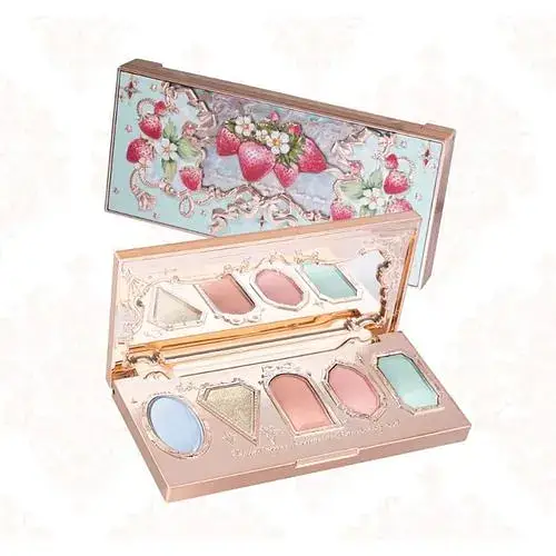 Flower Knows Strawberry Rococo 5 Color Eyeshadow Palette 05 Creamy Macarons